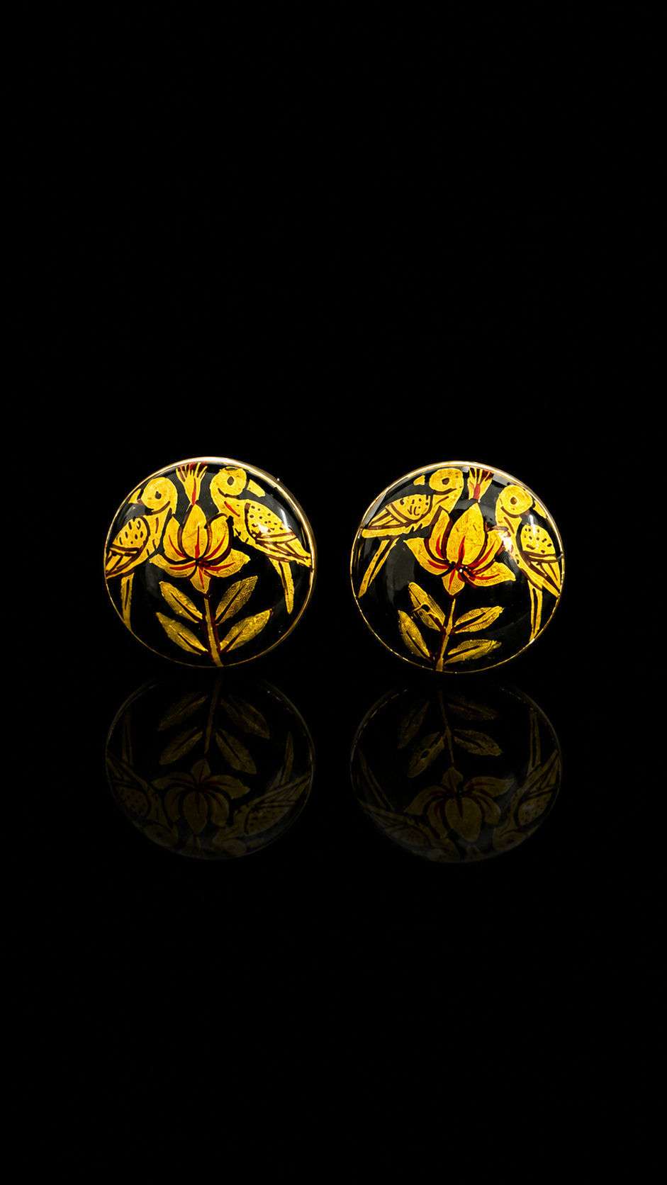 Sarika Hand-Painted Enamel Cufflinks