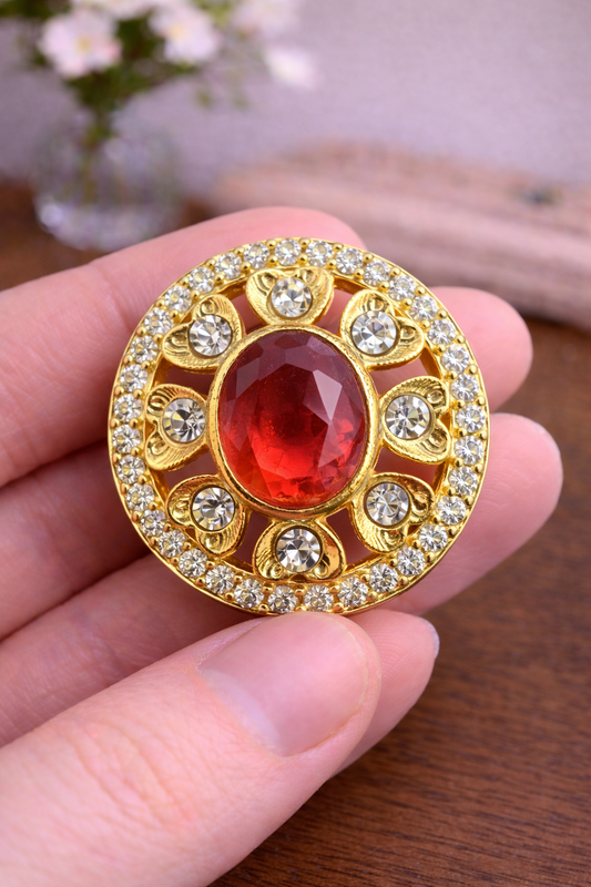 Crimson Crown Bandhgala Button