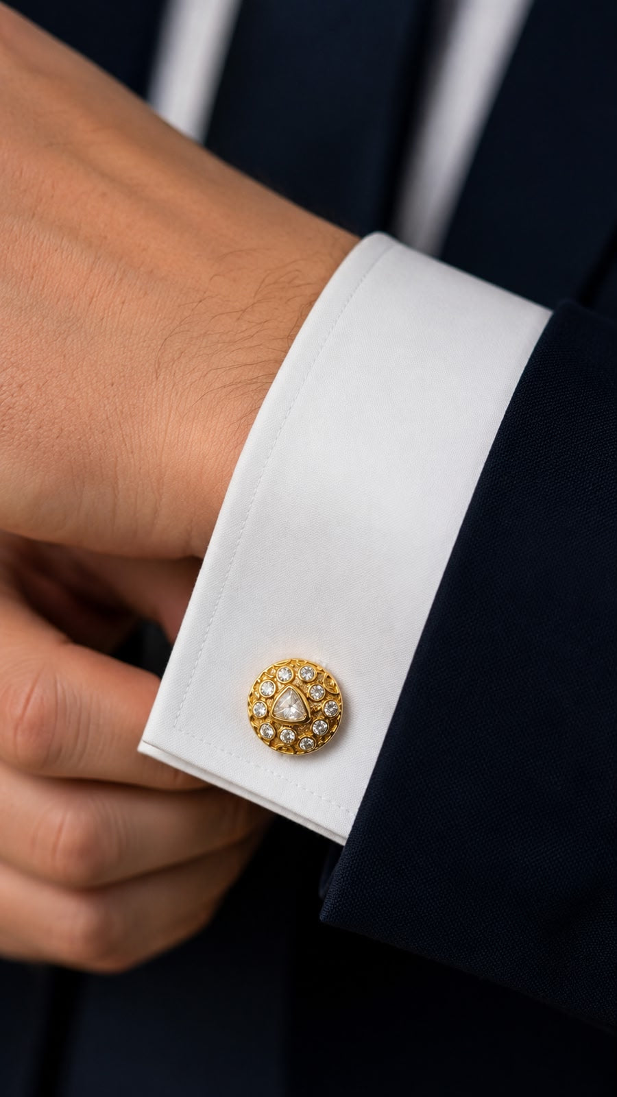 Rajputana Heritage Polki Cufflinks
