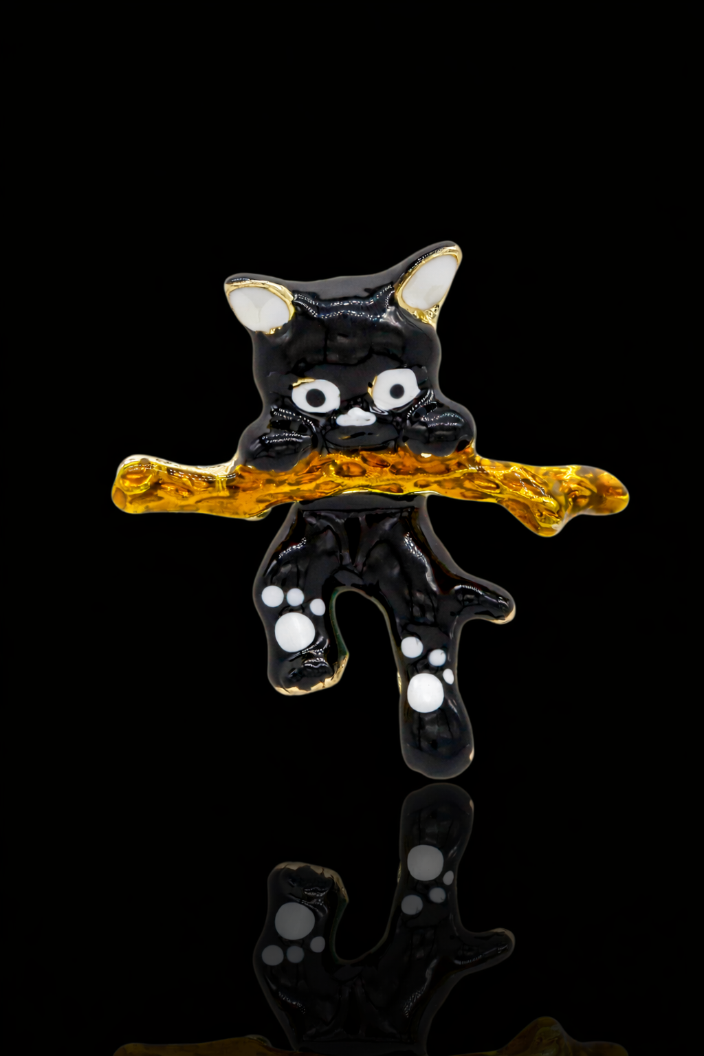 Playful Paws Cat Brooch