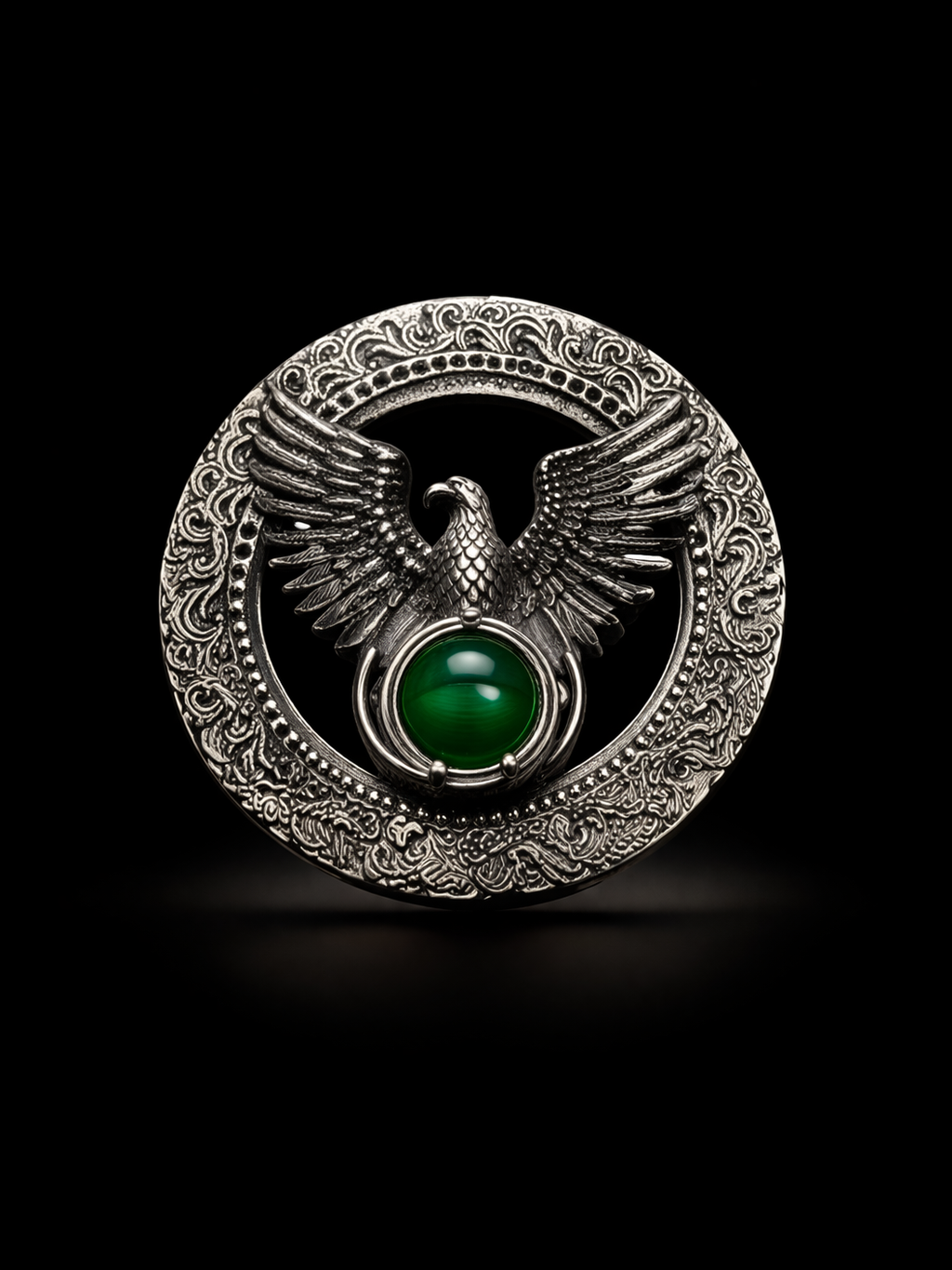 Imperial Eagle Crest Brooch