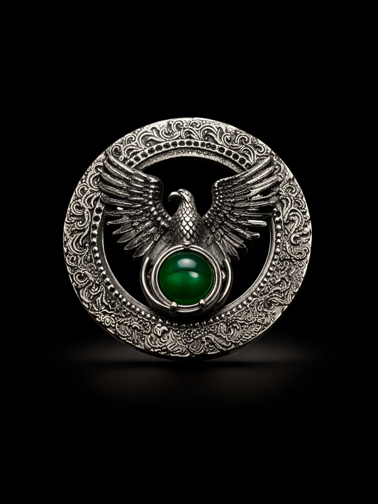 Imperial Eagle Crest Brooch