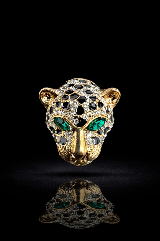 Gaze Panther Brooch