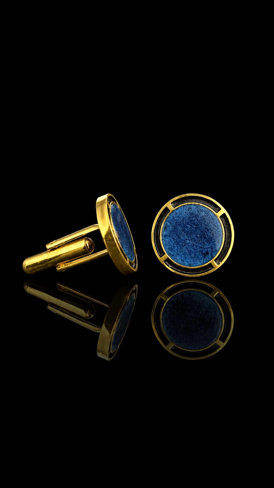 Royal Ivory & Red Brass Cufflinks