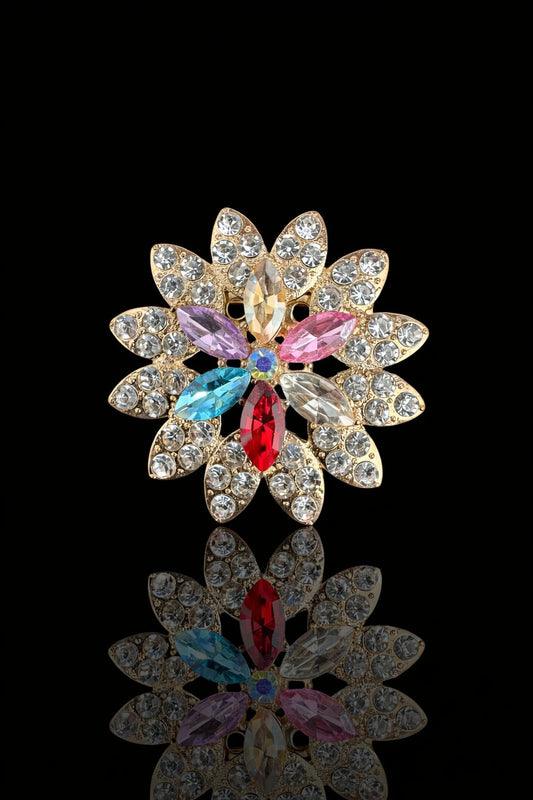 Radiant Prism Bloom Brooch