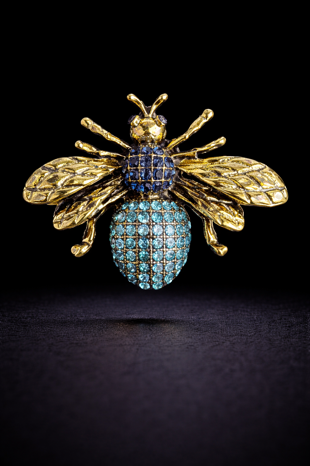 Royal Crystal Bee Brooch
