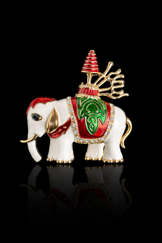 Royal Procession Elephant Brooch
