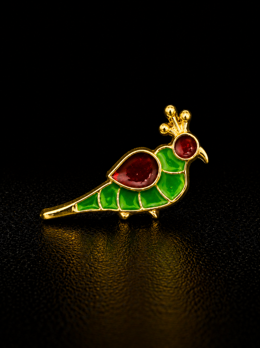 Royal Parrot Brooch