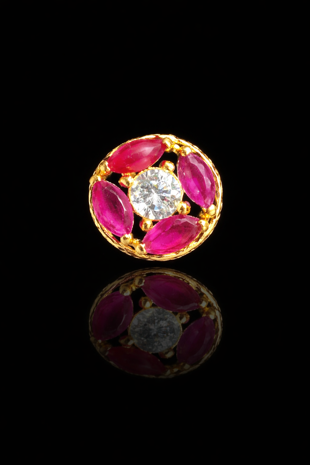 Navratna Pearl Orbit Kurta Button