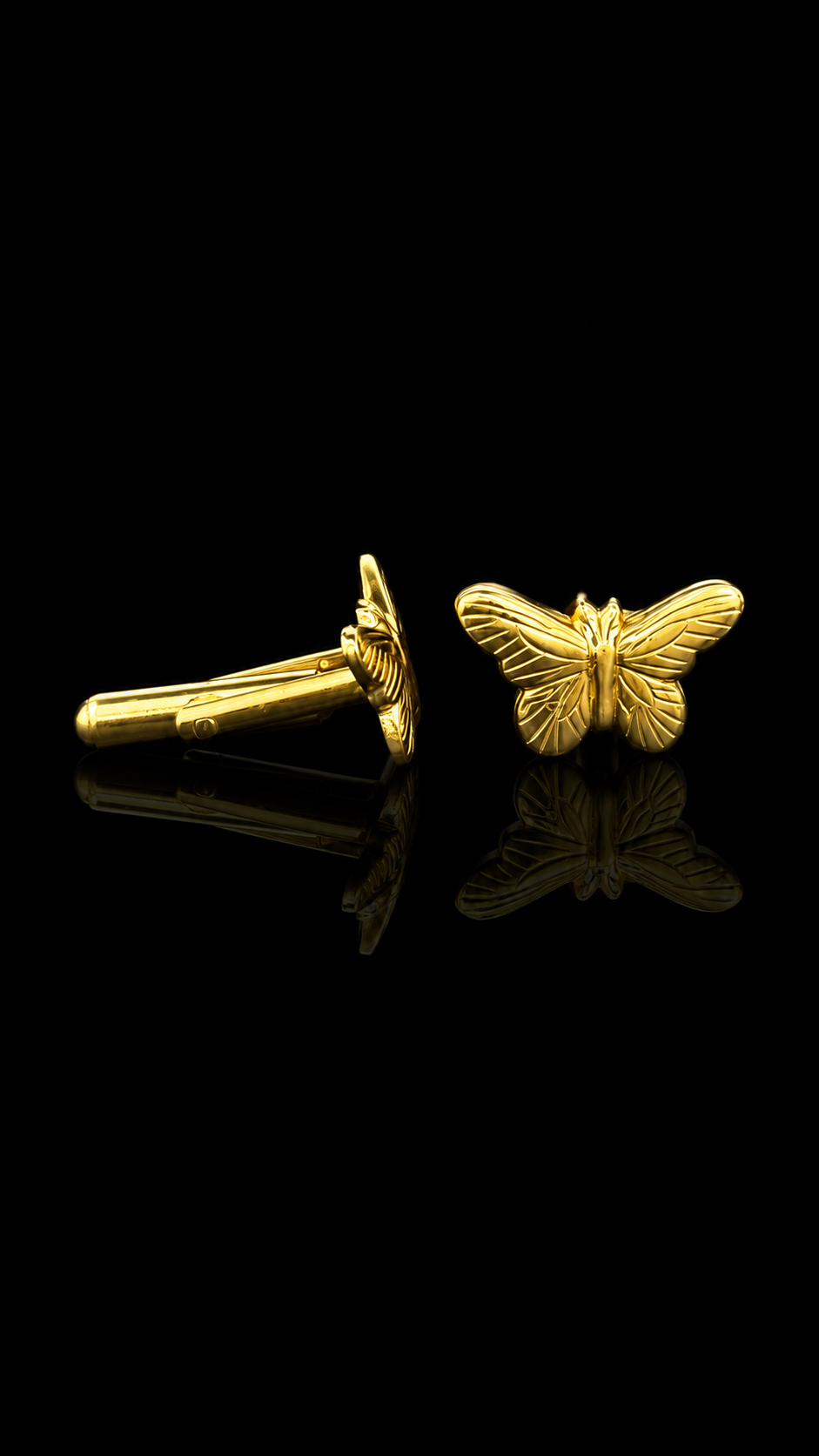 Golden Monarch Butterfly Cufflinks