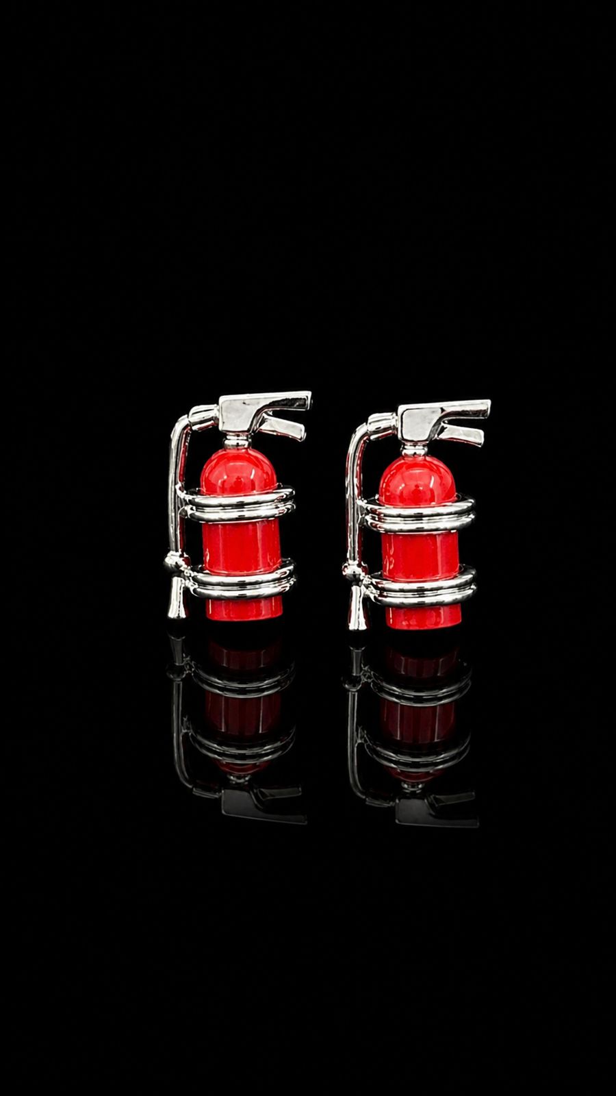 Fire Extinguisher Novelty Cufflinks