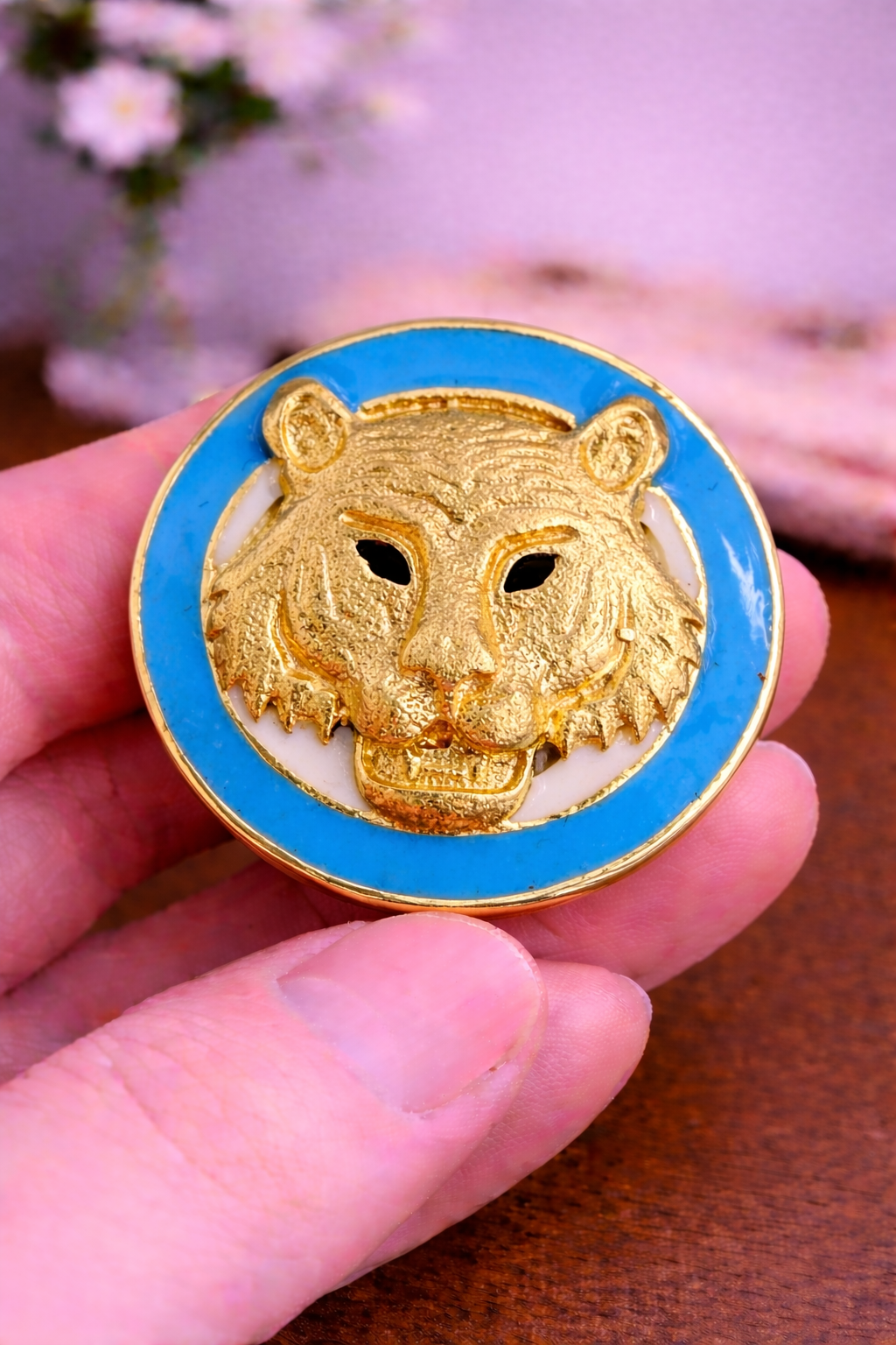 Royal Tiger Emblem Bandhgala Button