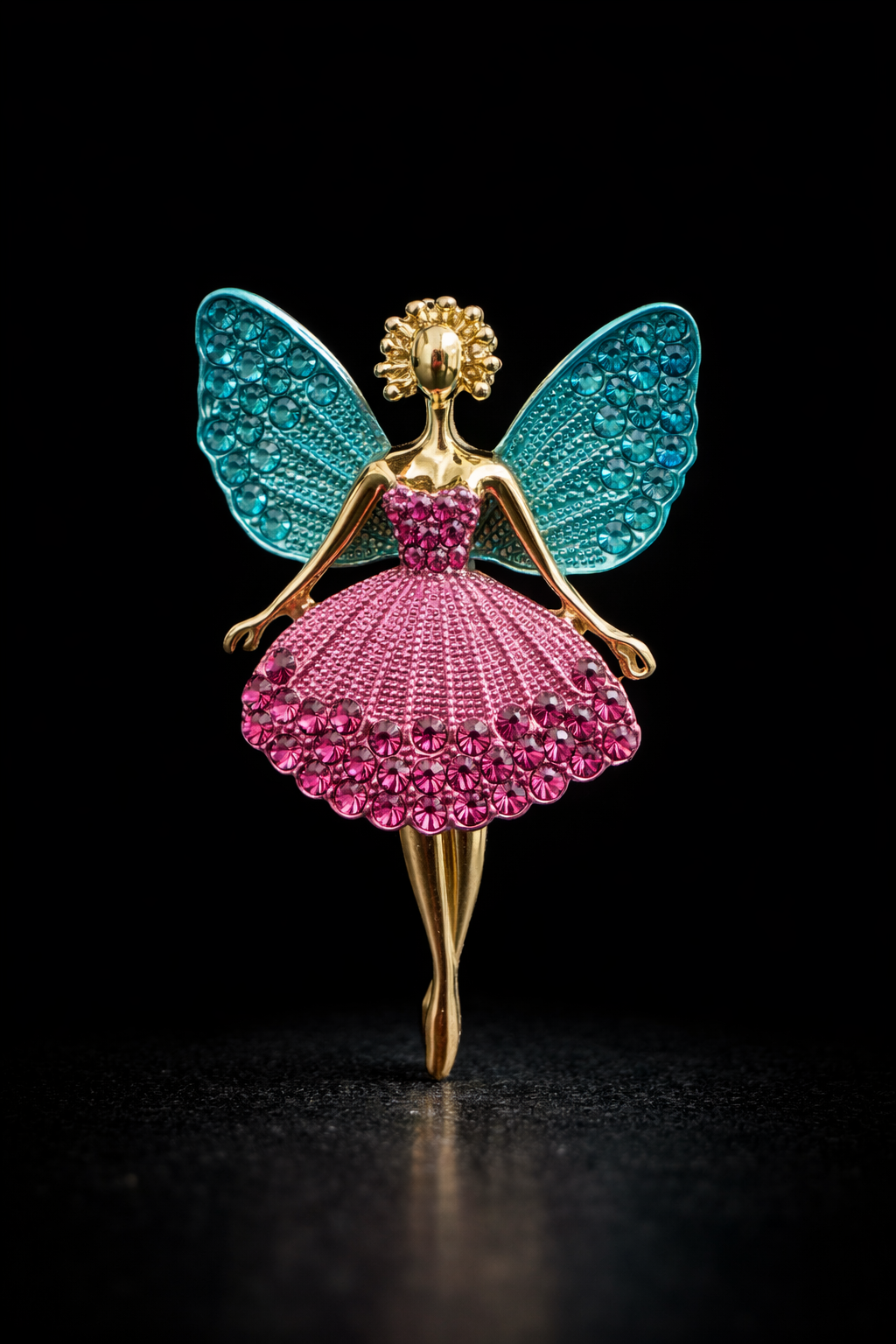 Enchanted Fairy Crystal Brooch