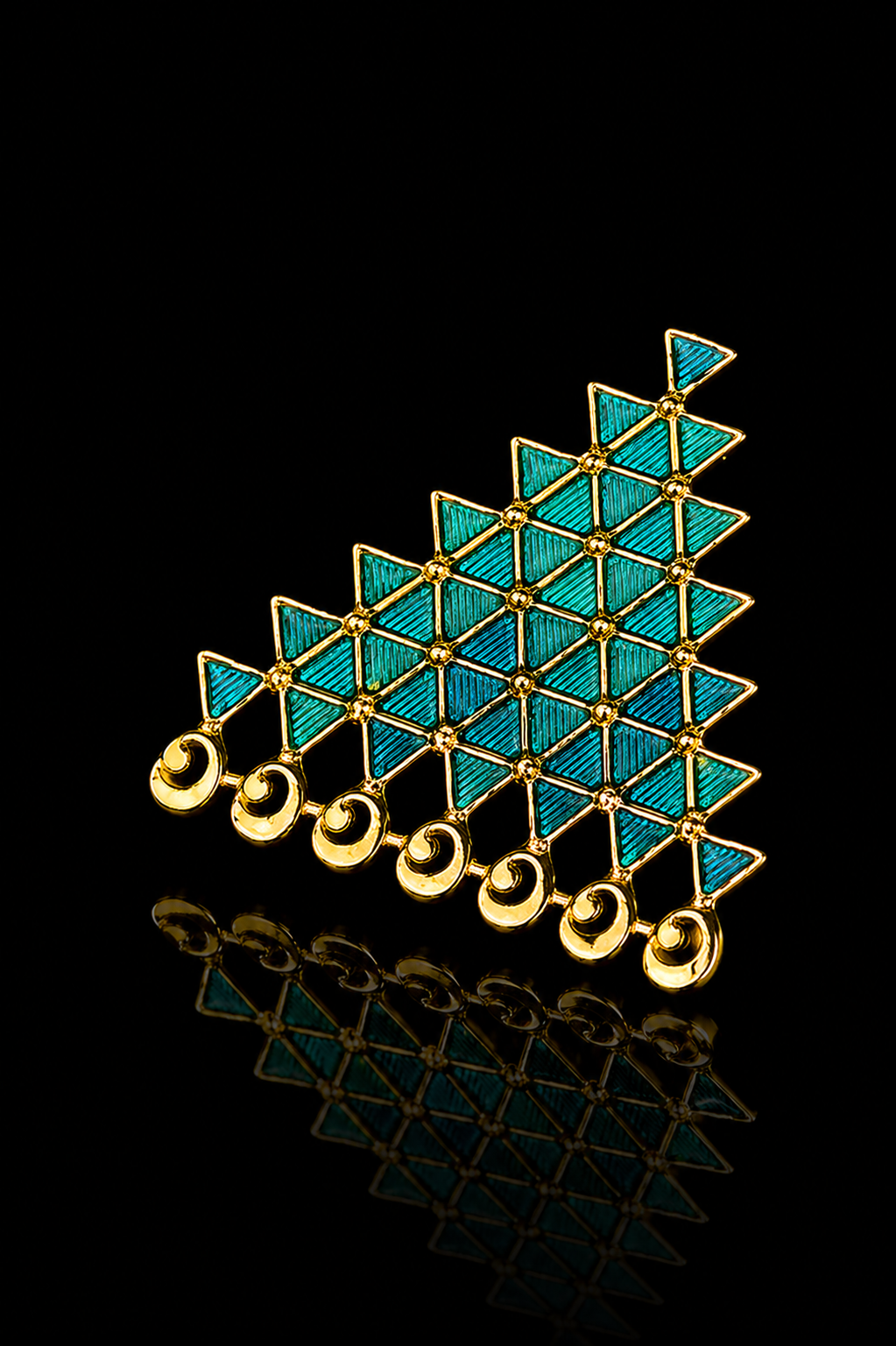 Divine Saraswati Brooch Pin