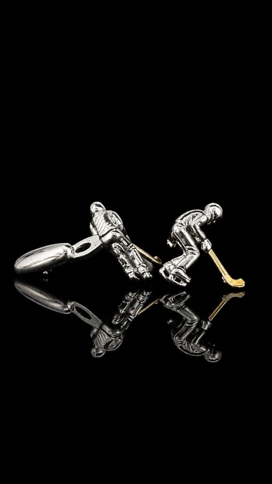 Ice Hockey Player Cufflinks