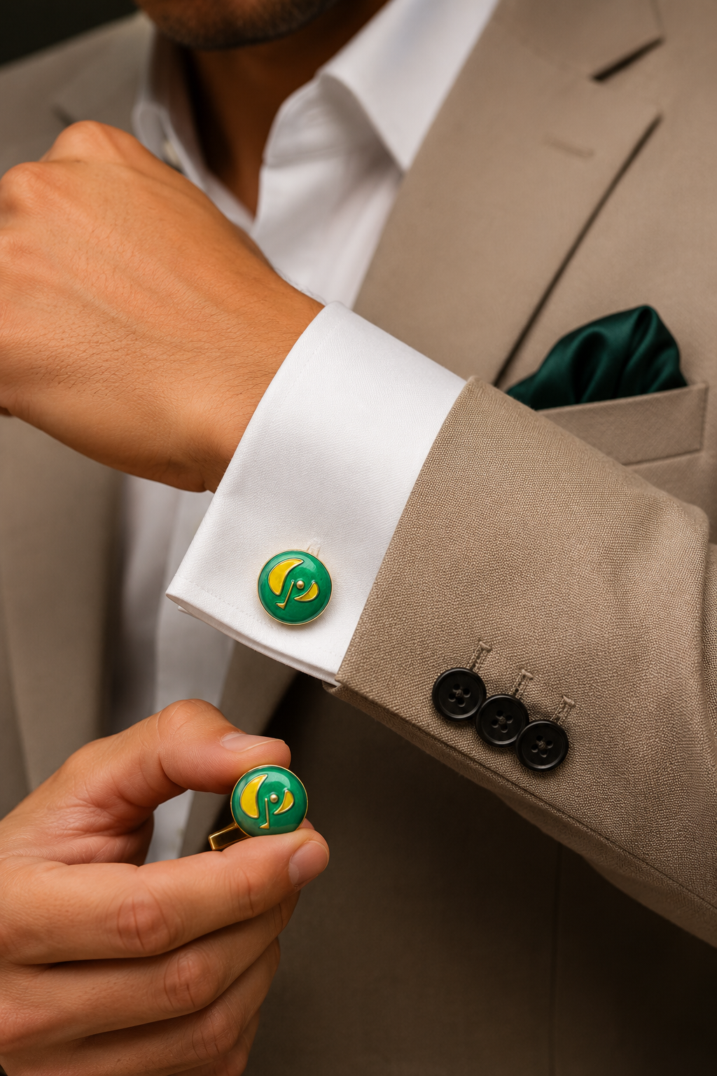 Polo Enamel Cufflinks