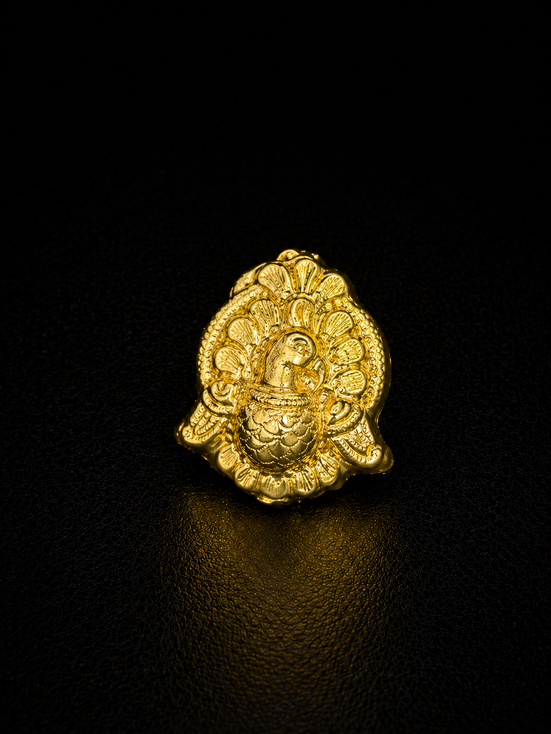 Royal Peacock Crest Lapel Pin