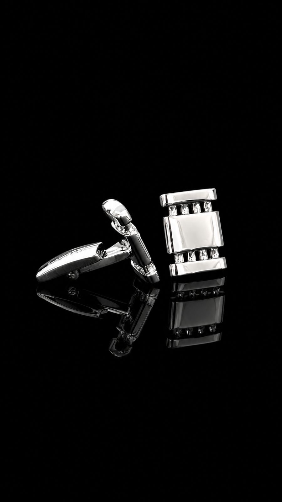 Crystal Bar  Cufflinks