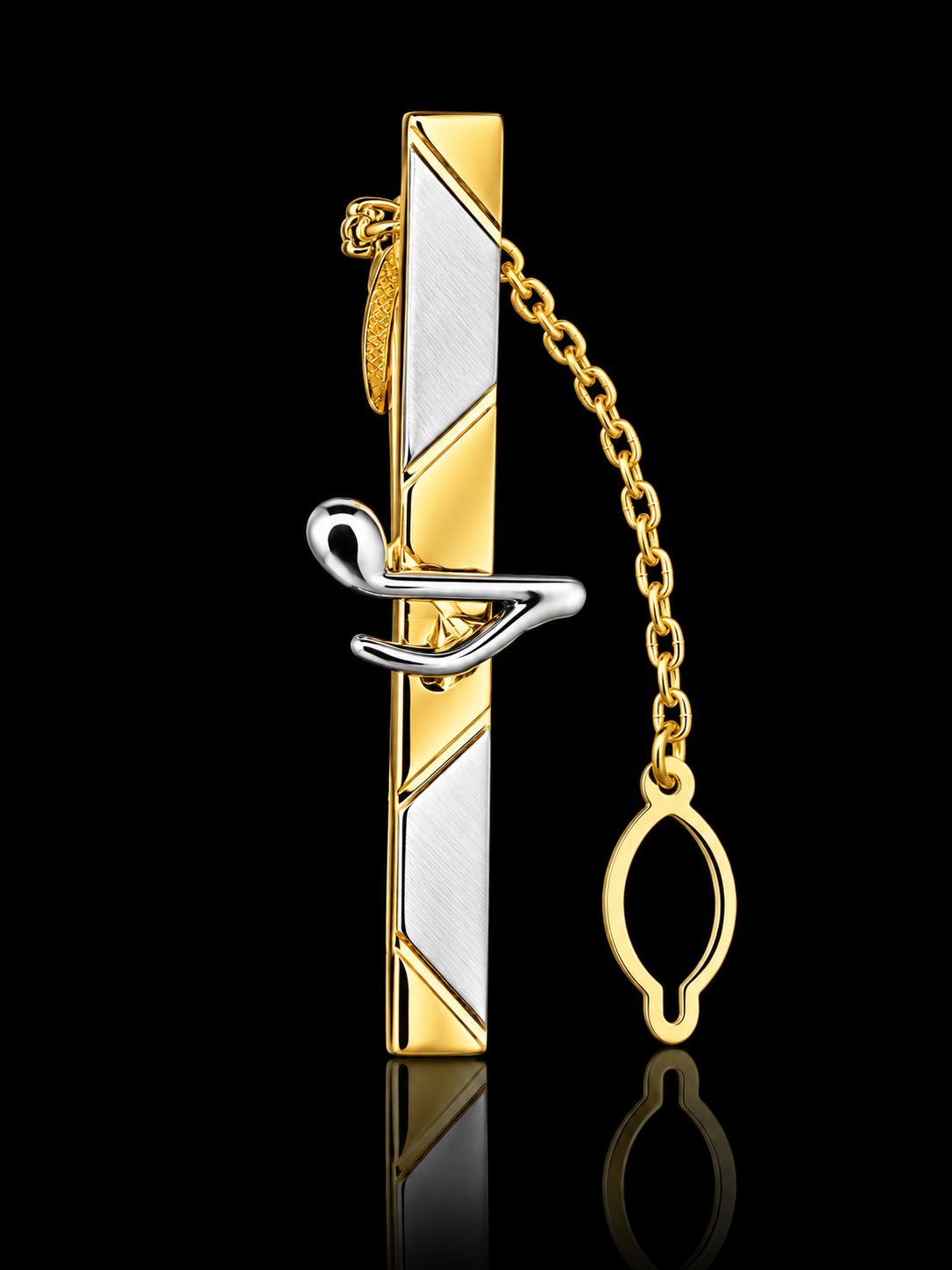 Musical Tie Pin with Chain