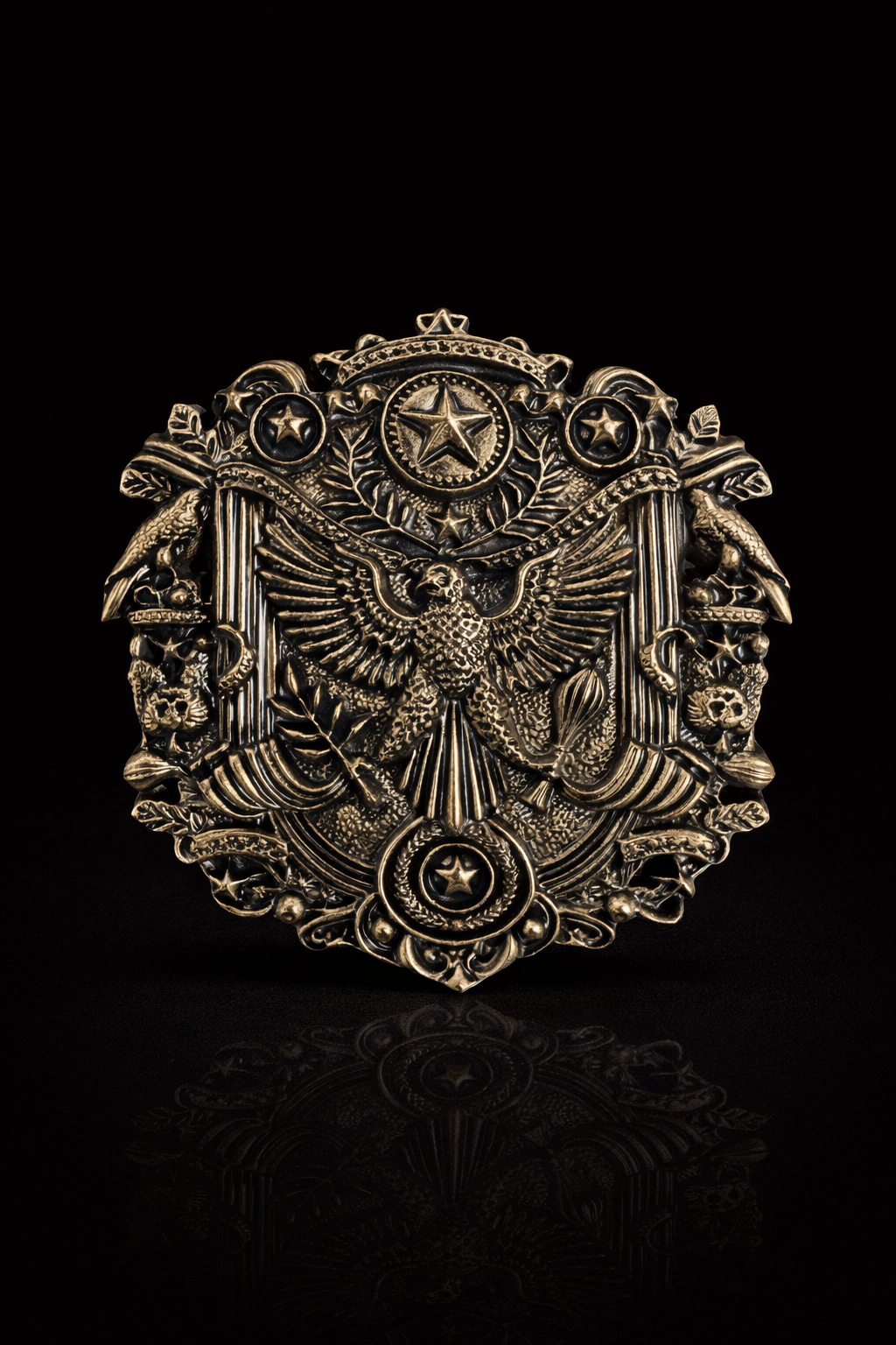 Regal Eagle Crest Brooch