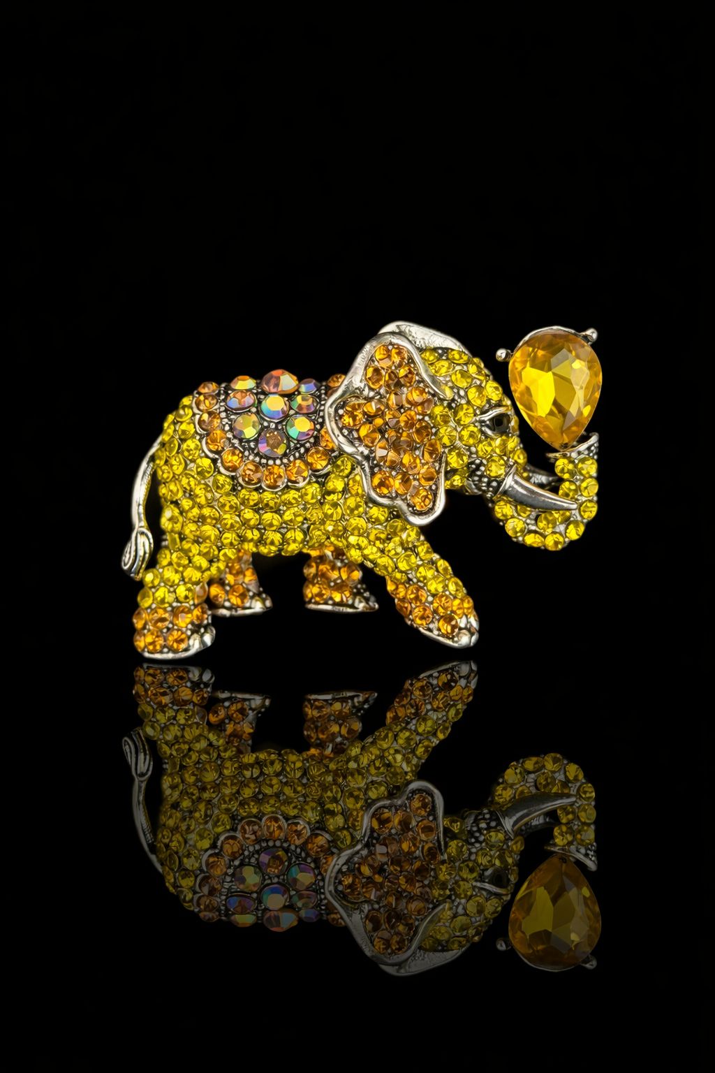 Regal Elephant Brooch