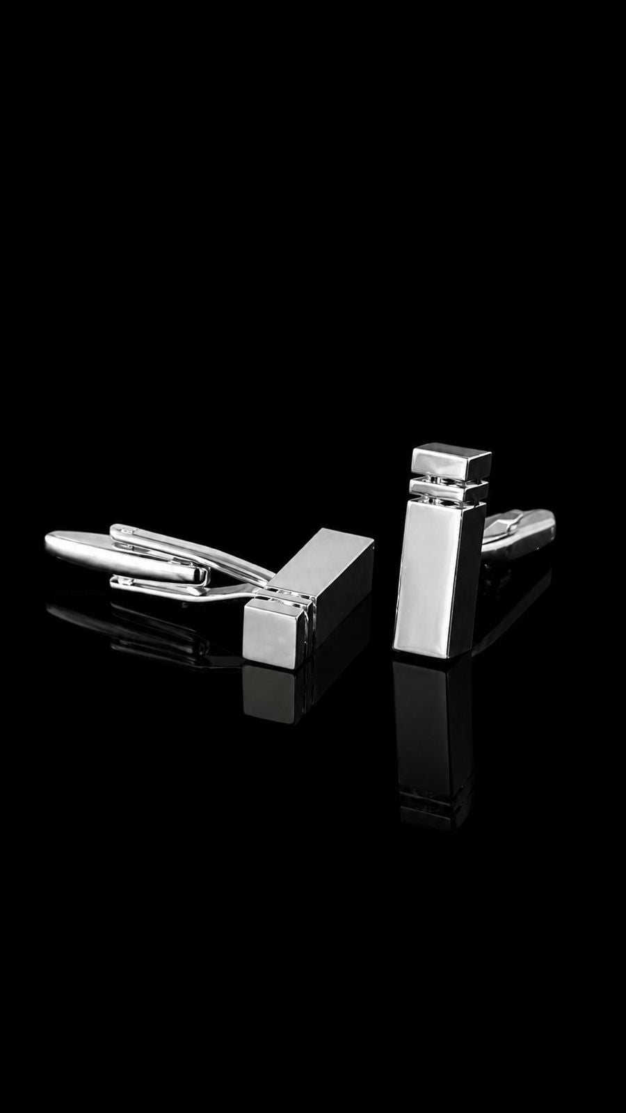 Modern Bar Edge Cufflinks