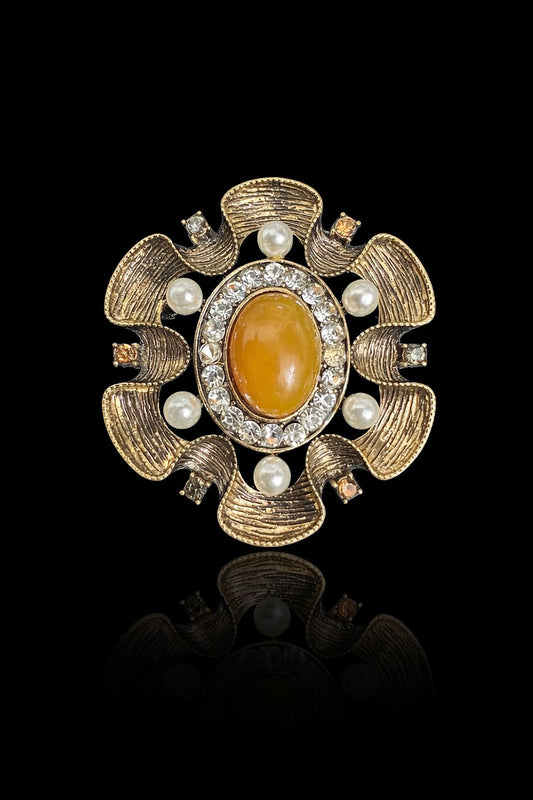 Amber Royale Brooch