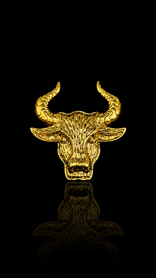 Bull Brooch
