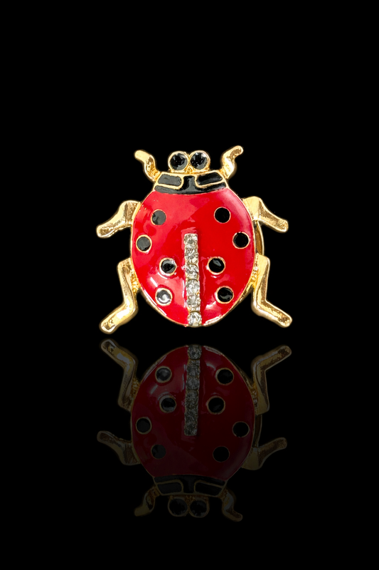 Ladybug Button Clip