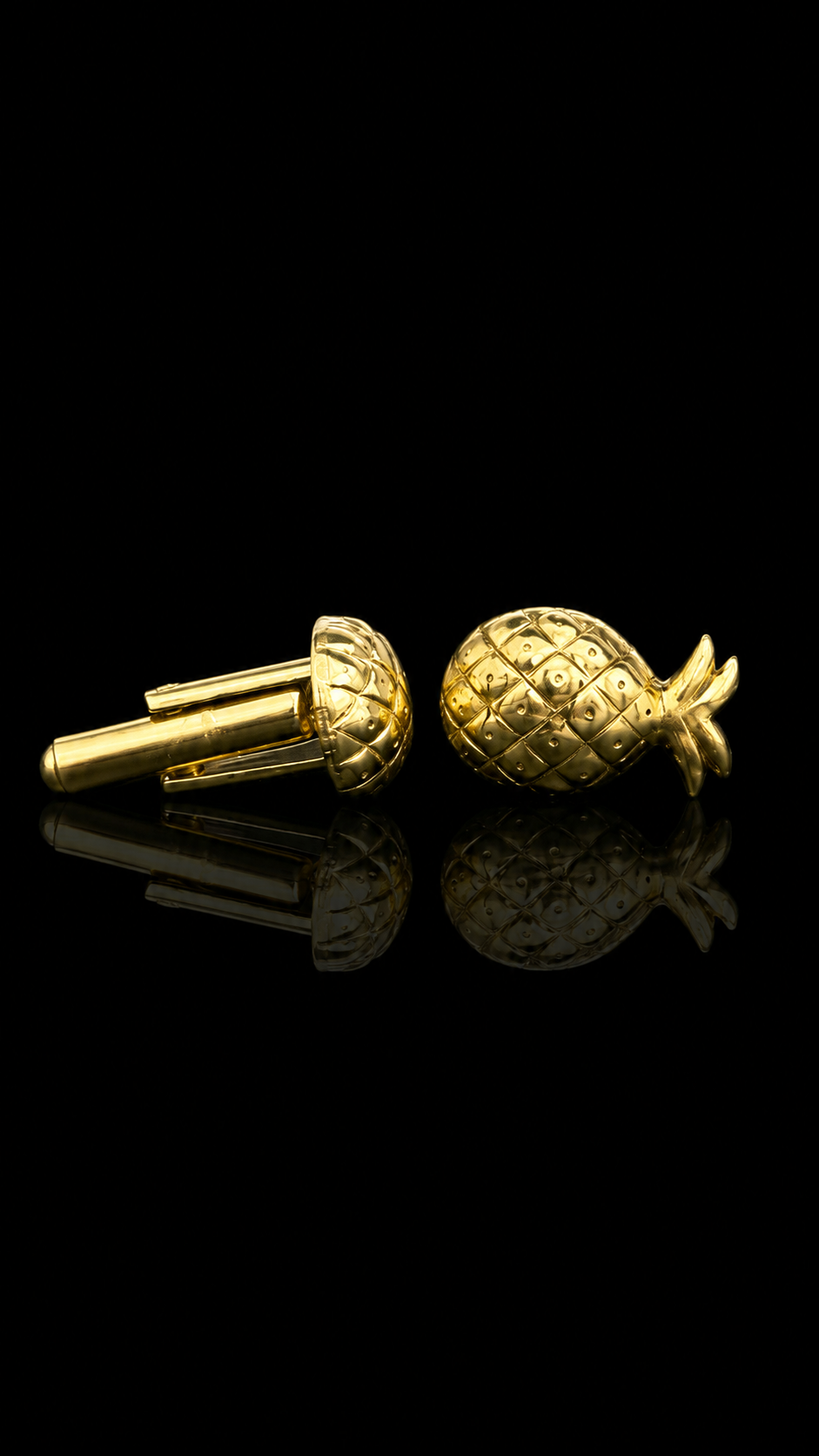 Golden Pineapple Cufflinks