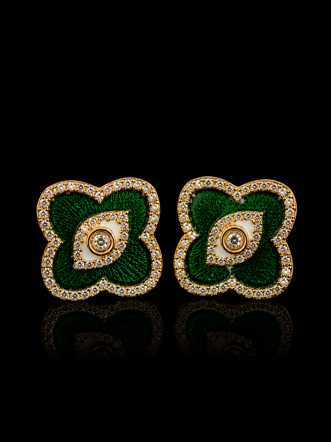 Clover Diamond Cufflinks