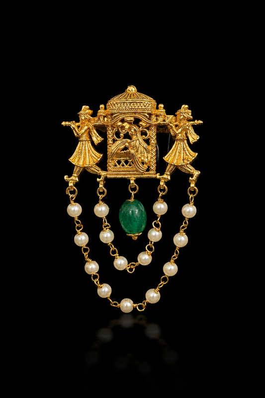 Royal Shehnai Baraat Brooch