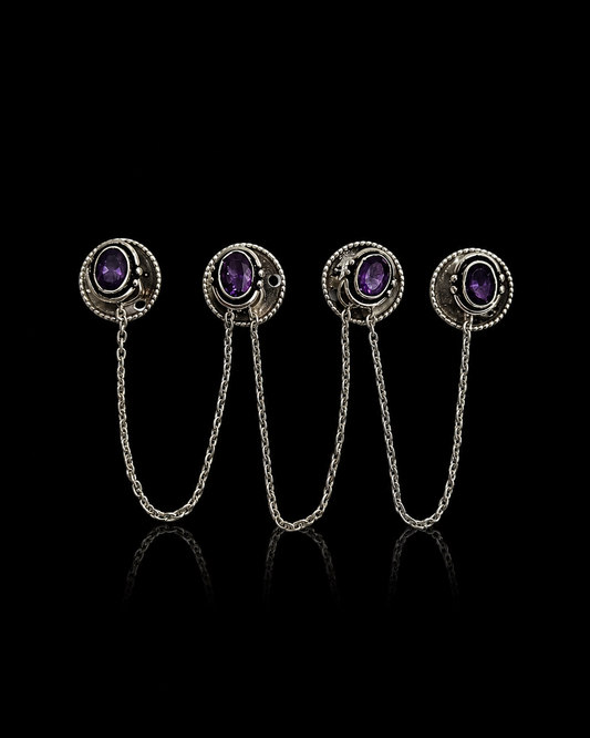 Amethyst Chain Kurta Buttons