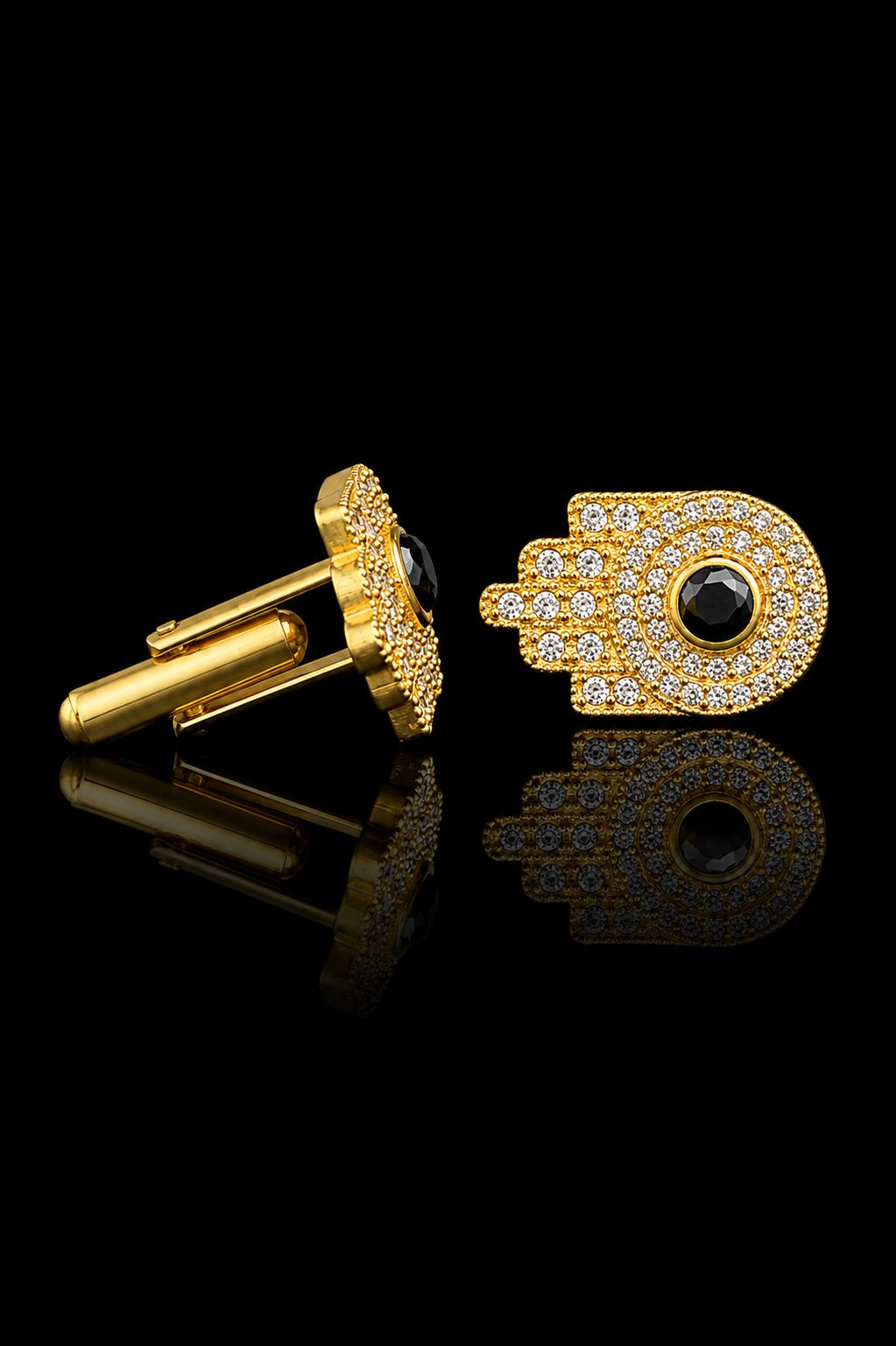 Royal Hamsa Hand Cufflinks