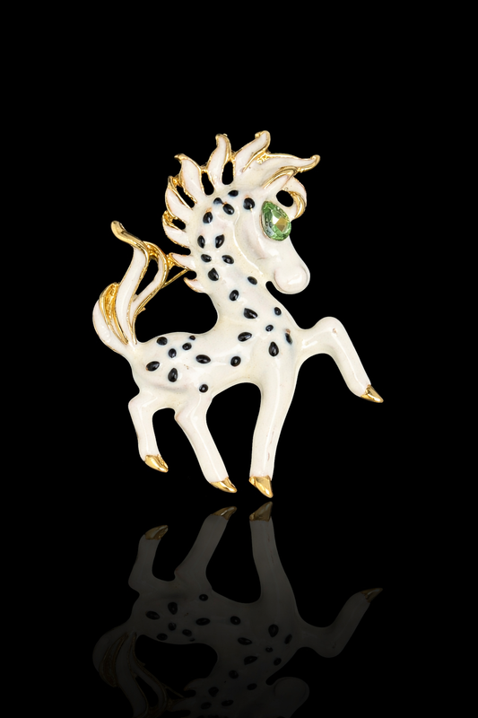 Ivory Fawn Brooch