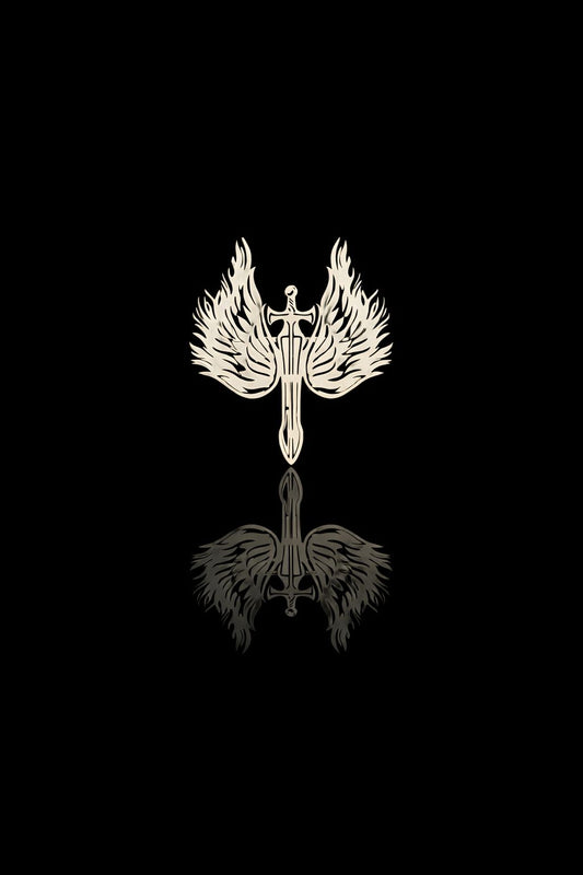Winged Valor Sword Brooch