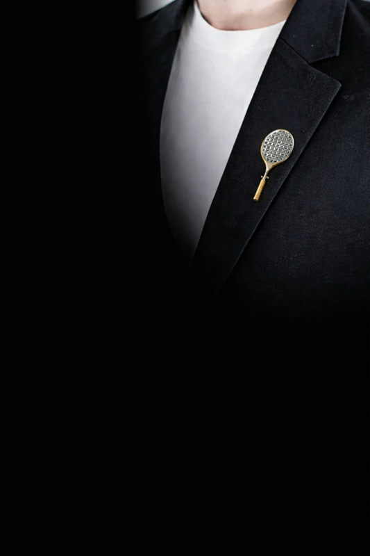 Tennis Racket Brooch