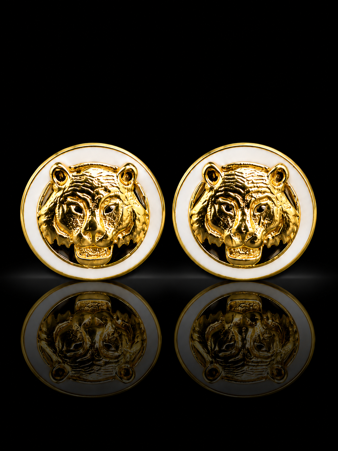 Royal Tiger Gold Cufflinks