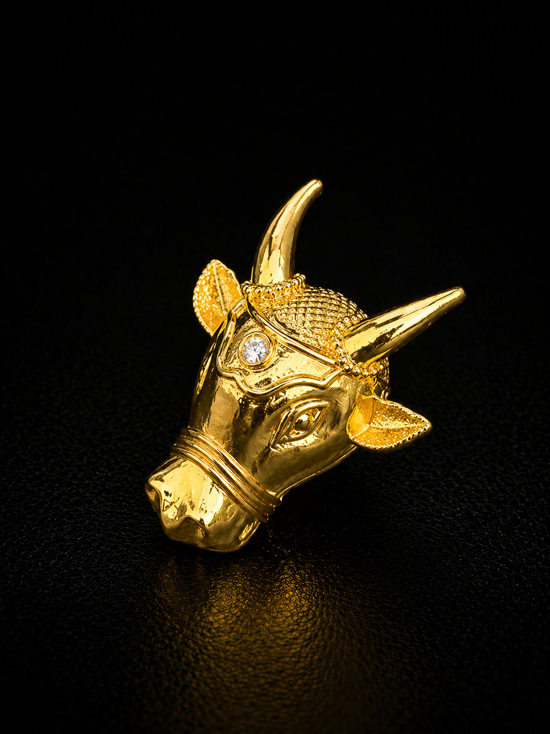 Royal Bull Crest Brooch