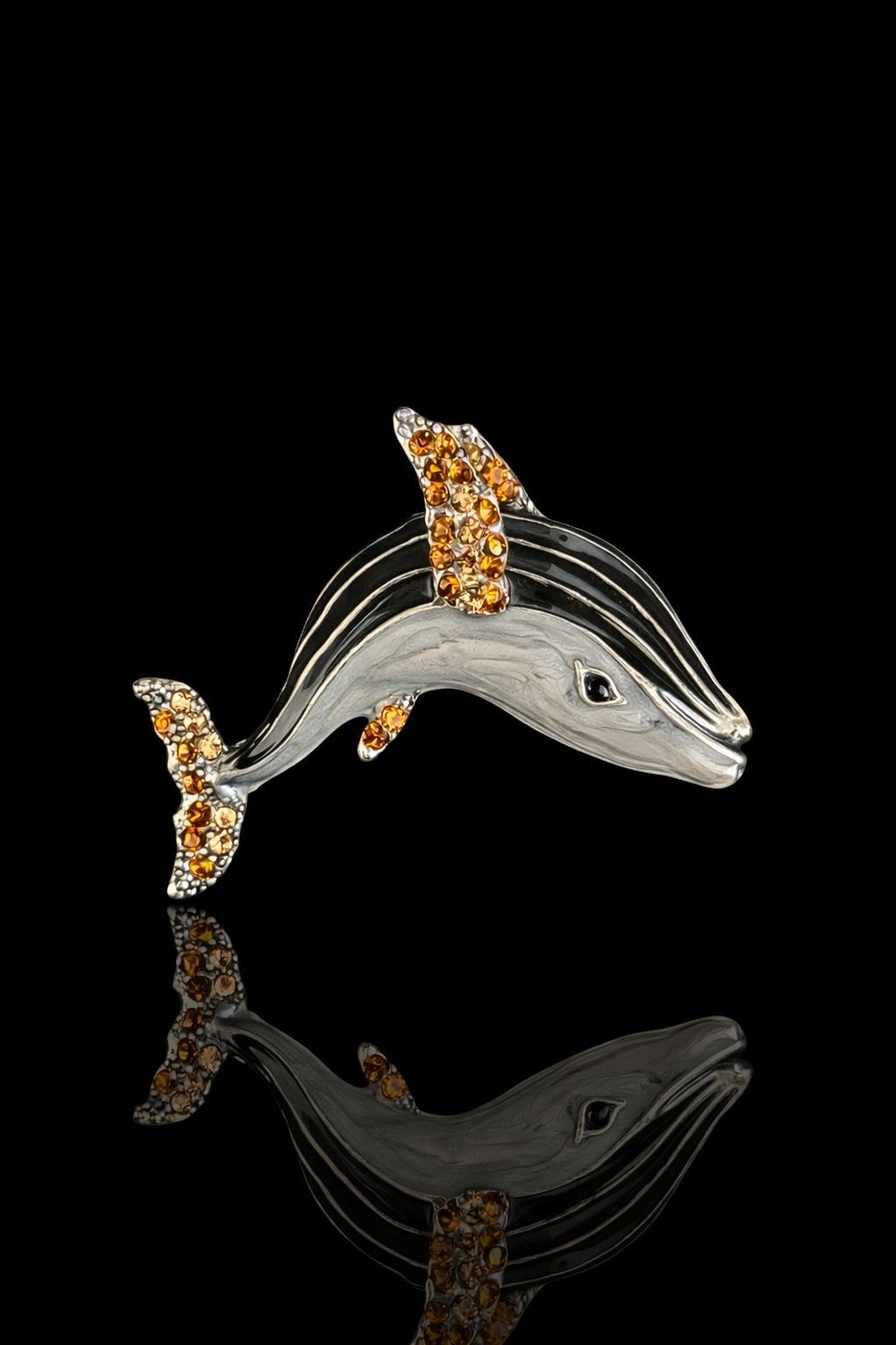 Ocean Glide Dolphin Brooch