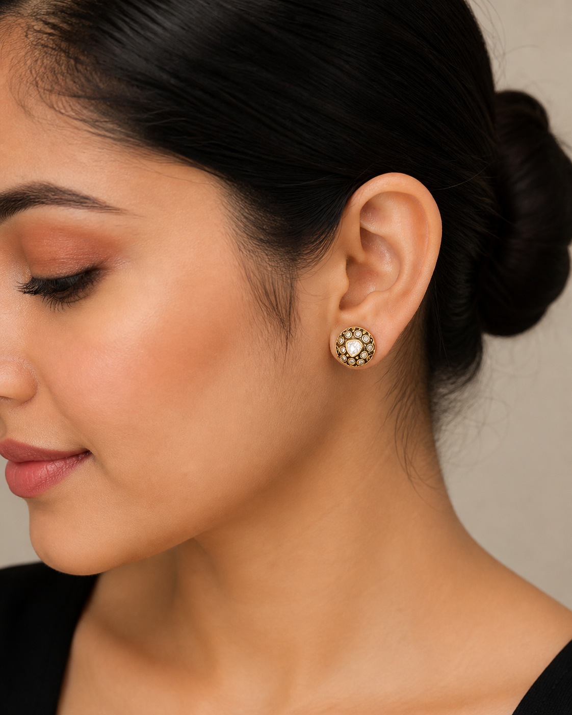Noor Kundan Stud Earrings