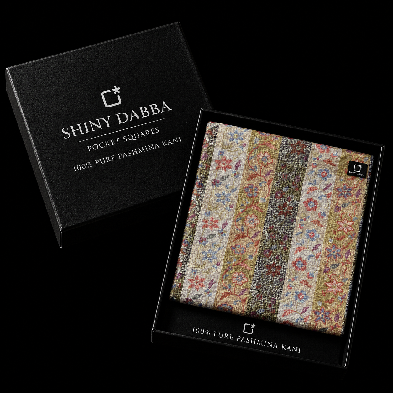 Ivory Heritage Pashmina Kani Pocket Square