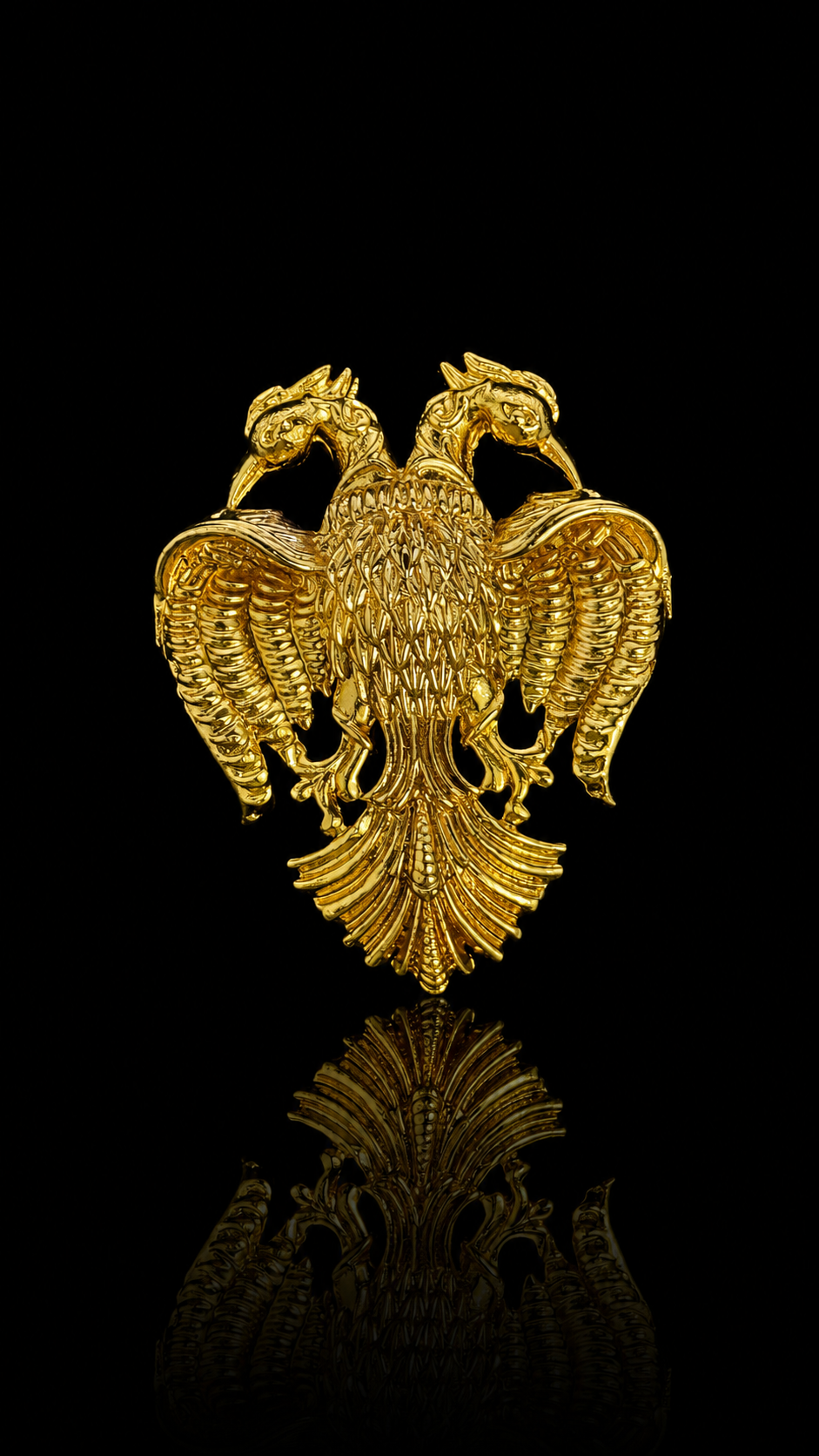 Royal Twin Peacock Brooch