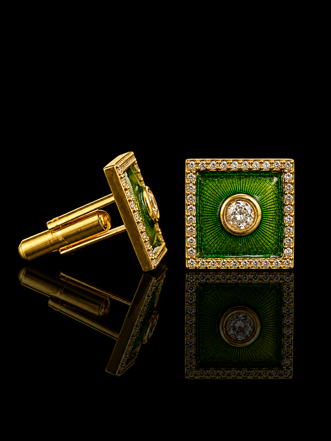 Royal Radiance Square Cufflinks