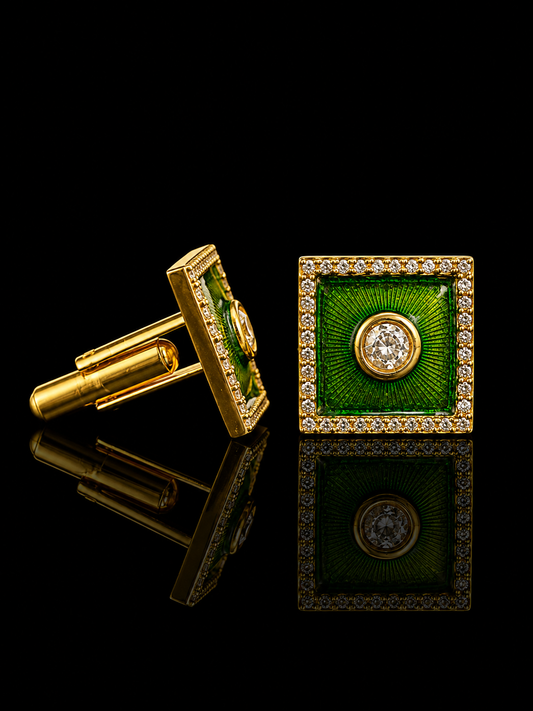 Royal Radiance Square Cufflinks