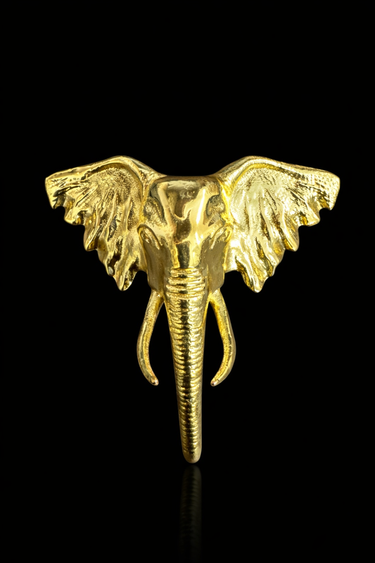 Majestic Elephant Lapel Brooch