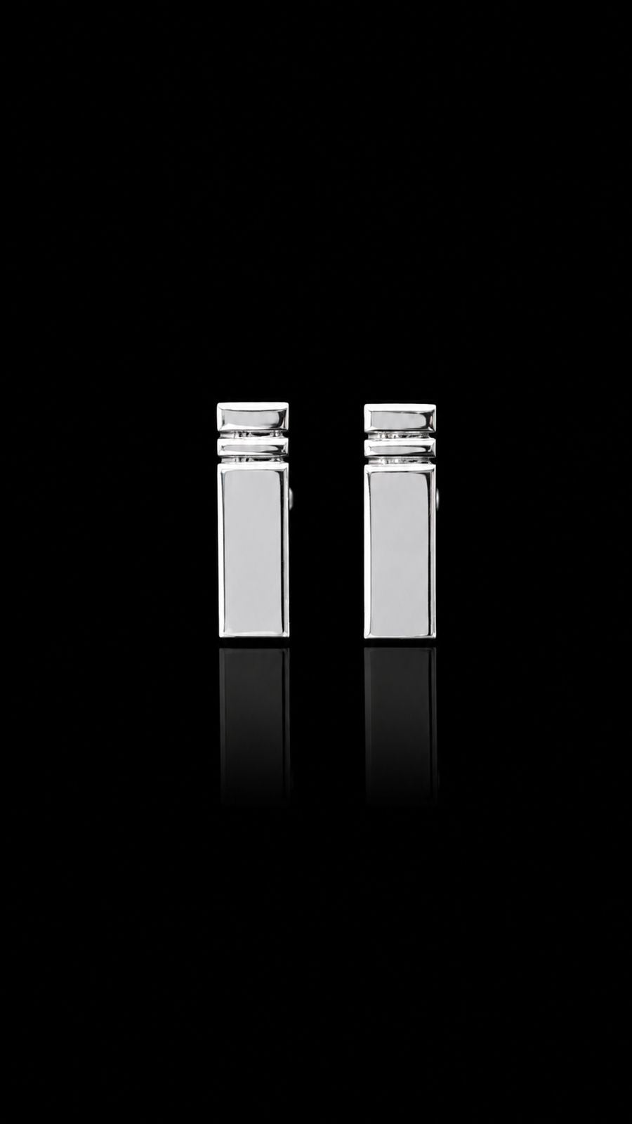 Modern Bar Edge Cufflinks