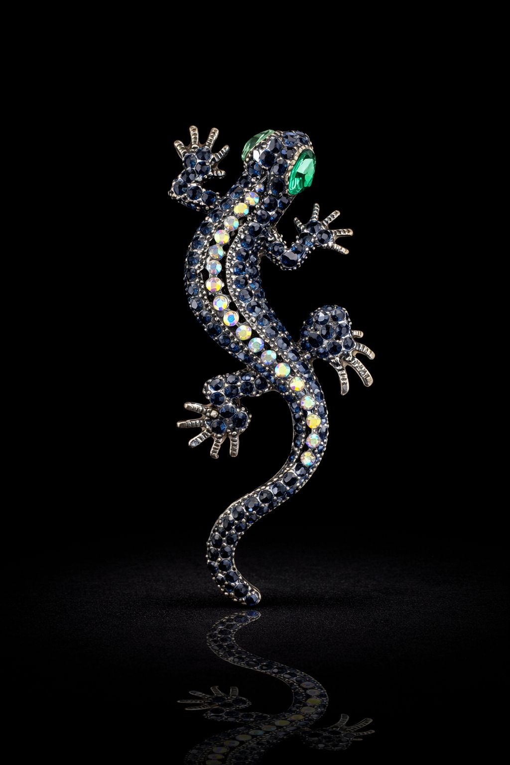 Vivid Gecko Statement Brooch