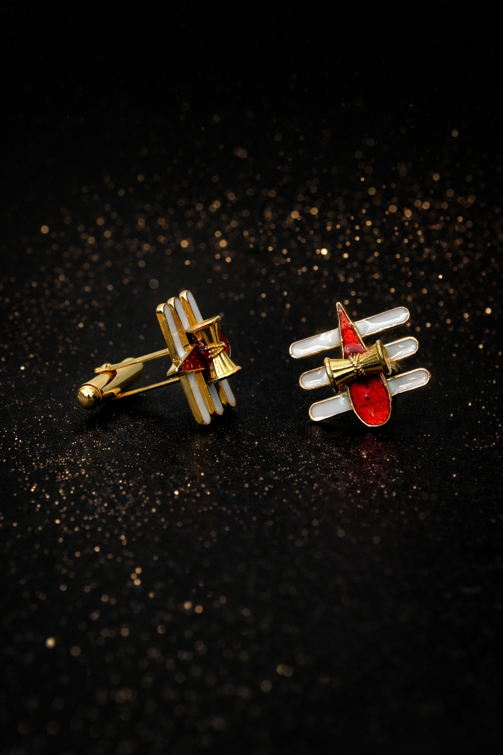 Mahakal Tilak Damru Cufflinks