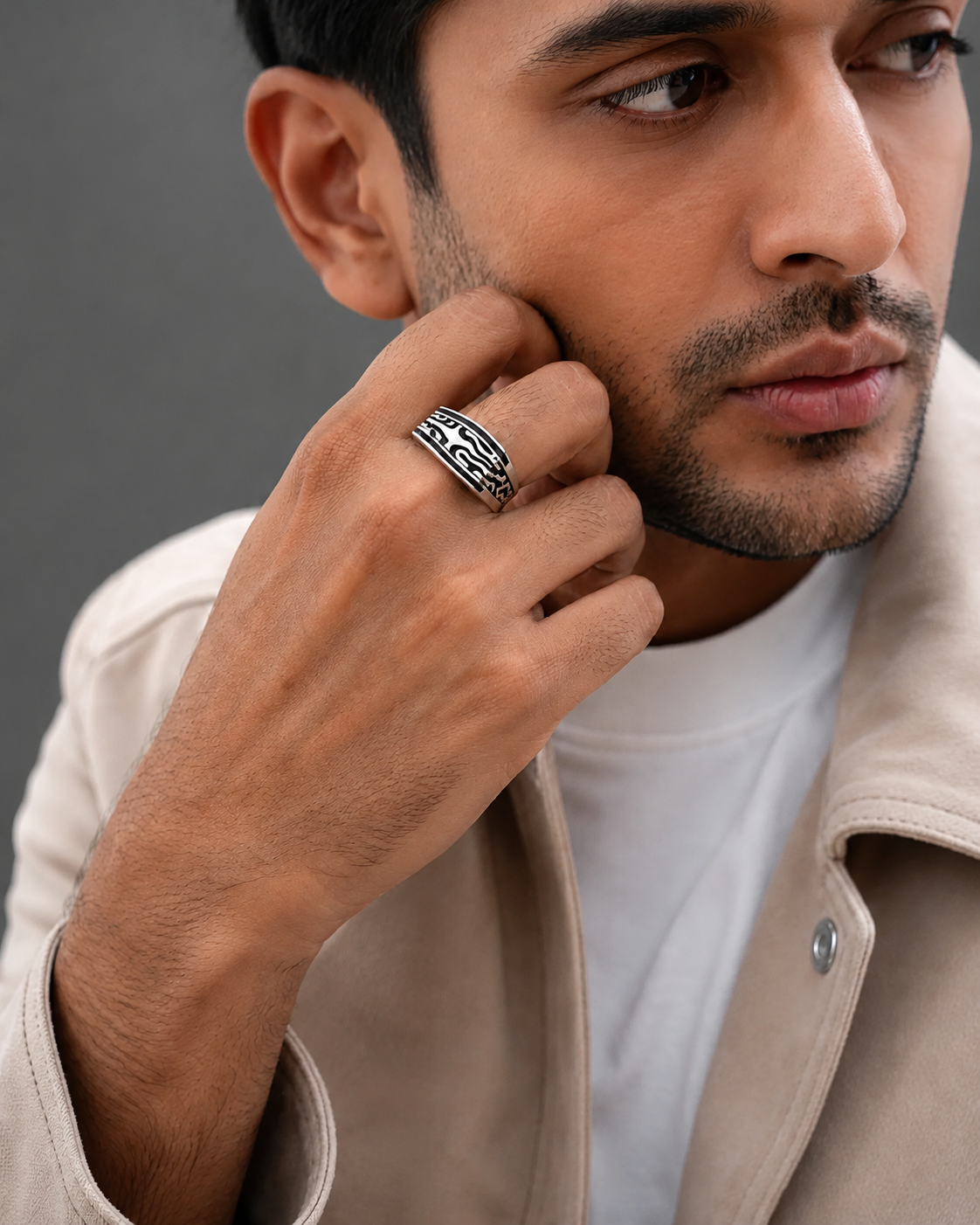 Shilp Edge Silver Ring